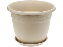 Кашпо Рябина D310мм 10л с поддоном_латте М 3058