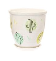 Кашпо "Кактус (Акварель)" №2 d12 Готика Шнур