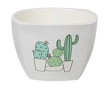 Кашпо "Кактус клуб" №4 d18 Квадрат