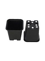 Рассадник 0,23л черный кв. 7*7*8см 