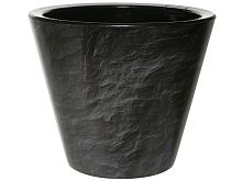 Кашпо Классика 3л Гранит с черной вставкой КШ-4111